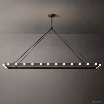 Vitoria Globe Border Linear Chandelier 72"