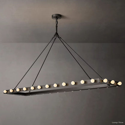 Vitoria Globe Border Linear Chandelier 72"