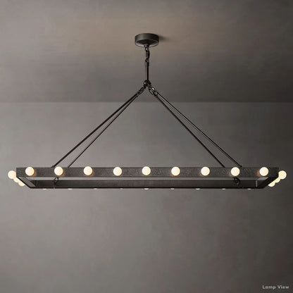 Vitoria Globe Border Linear Chandelier 54"