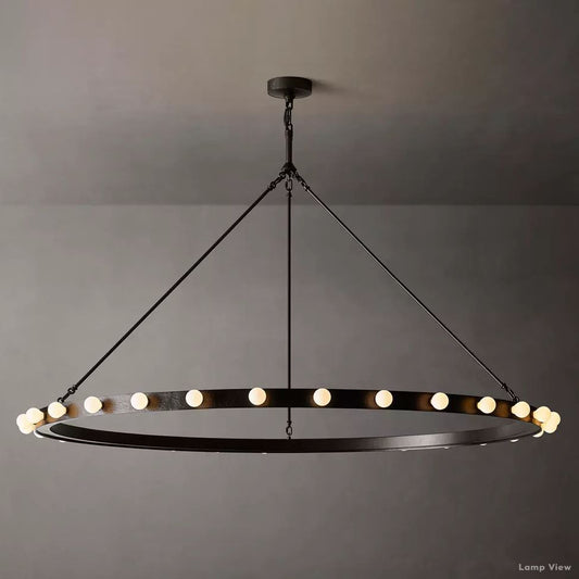 Vitoria Globe Border Round Chandelier 60"