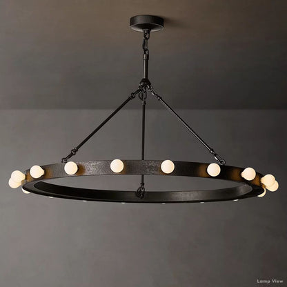Vitoria Globe Border Round Chandelier 36"
