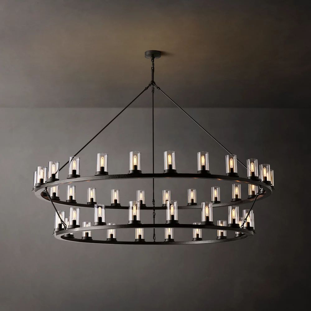 Ondra Two-Tier Round Chandelier 72"