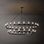 Ondra Two-Tier Round Chandelier 72"