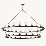 Ondra Two-Tier Round Chandelier 72"