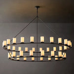 Ondra Two-Tier Round Chandelier 72"