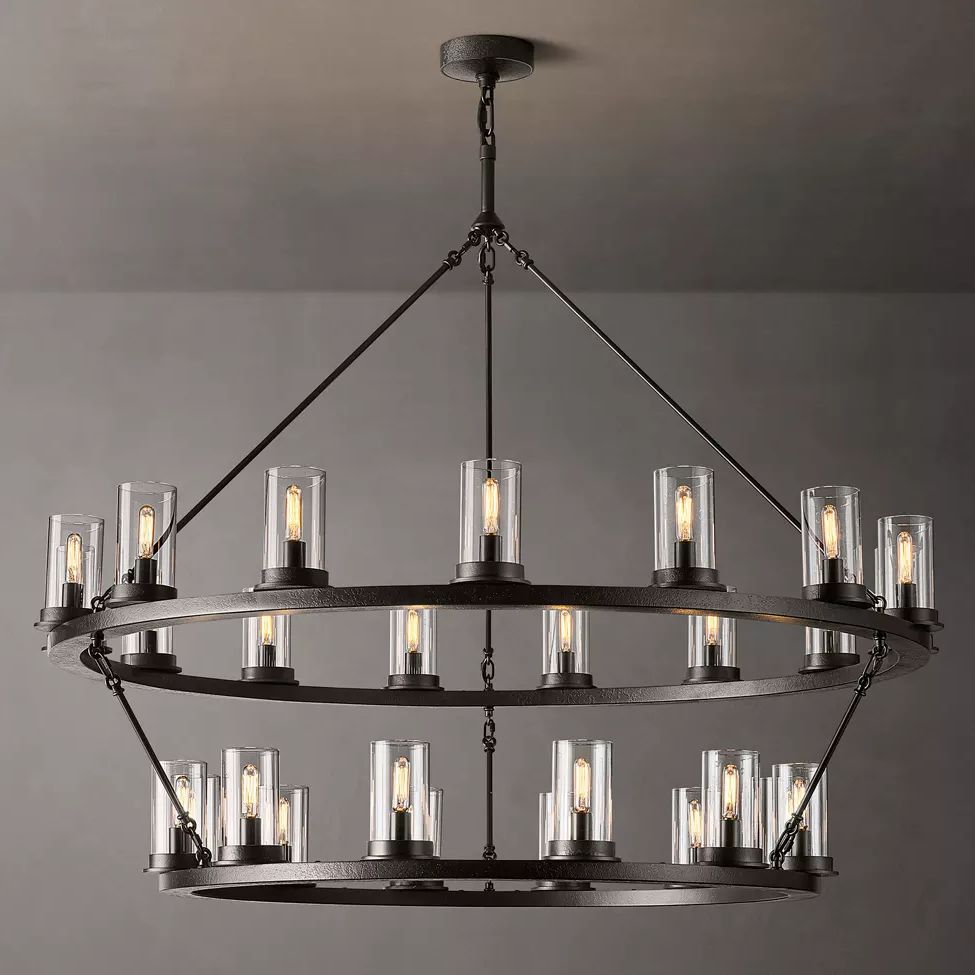 Ondra Two-Tier Round Chandelier 48"