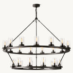 Ondra Two-Tier Round Chandelier 48"