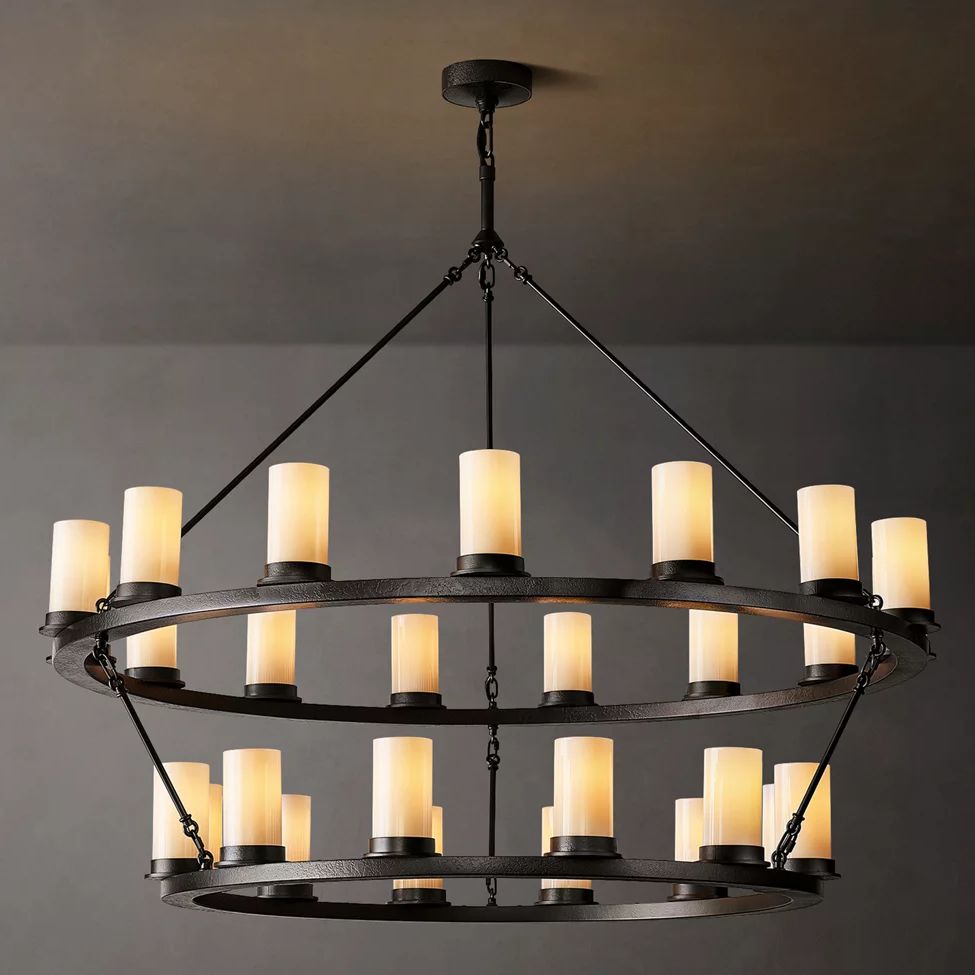 Ondra Two-Tier Round Chandelier 48"