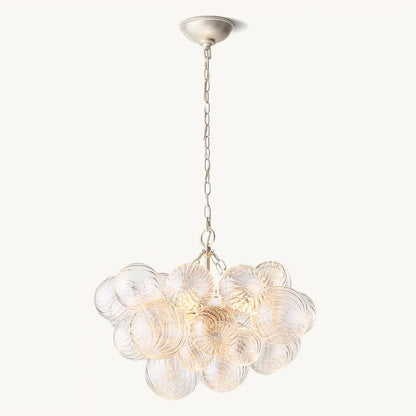 Trellor Spiraled Globe Round Chandelier 24"