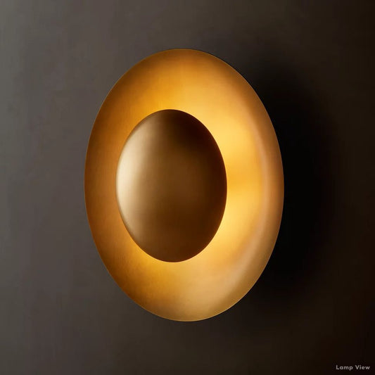 Cosmic Arched Profile Dish Wall Sconce