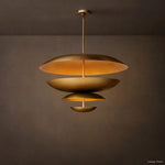 Cosmic Arched Profile Two-Tier Round Chandelier