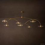 Lily Arcing Glass Round Chandelier 84"