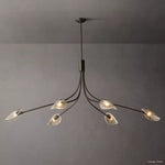 Shell Airy Glass Linear Chandelier 72"