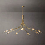 Shell Airy Glass Round Chandelier 84"