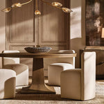 Shell Airy Glass Round Chandelier 72"