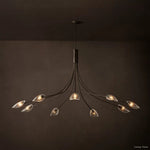 Shell Airy Glass Round Chandelier 84"