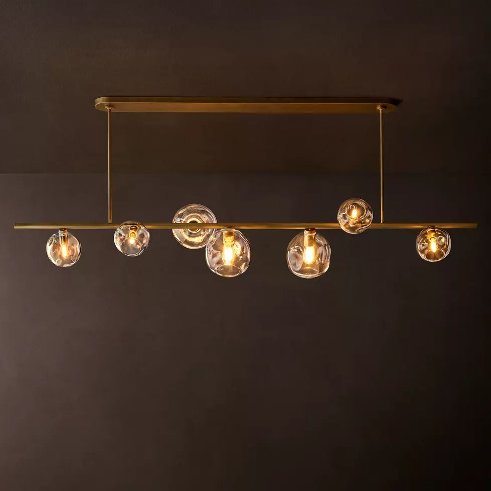 Bubble Linear Chandelier 78"