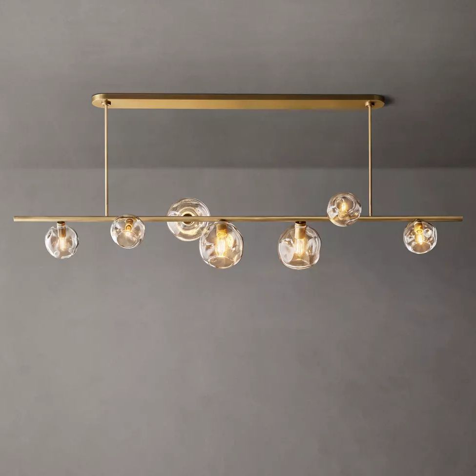 Bubble Linear Chandelier 78"