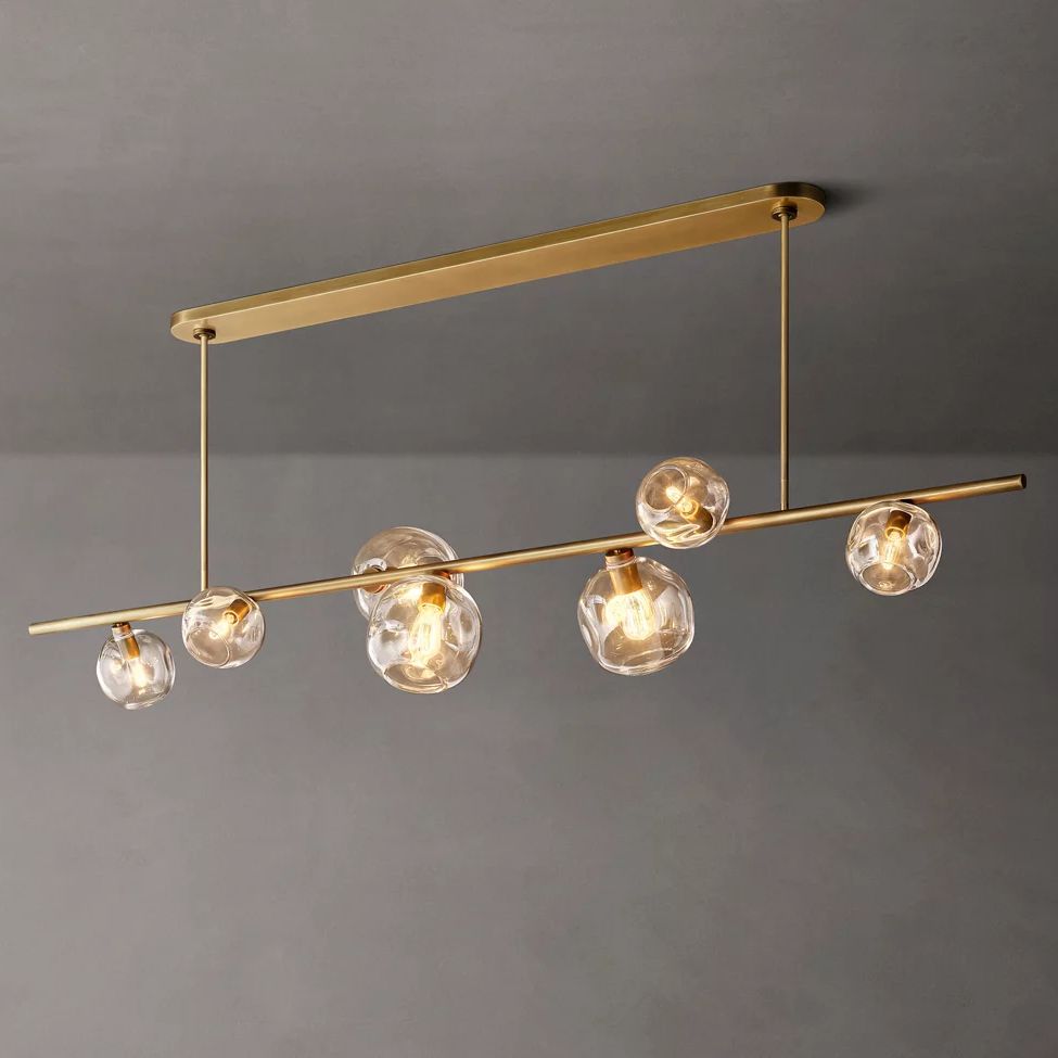 Bubble Linear Chandelier 78"