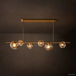 Bubble Organic Glass Linear Chandelier 60"