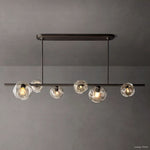 Bubble Organic Glass Linear Chandelier 60"
