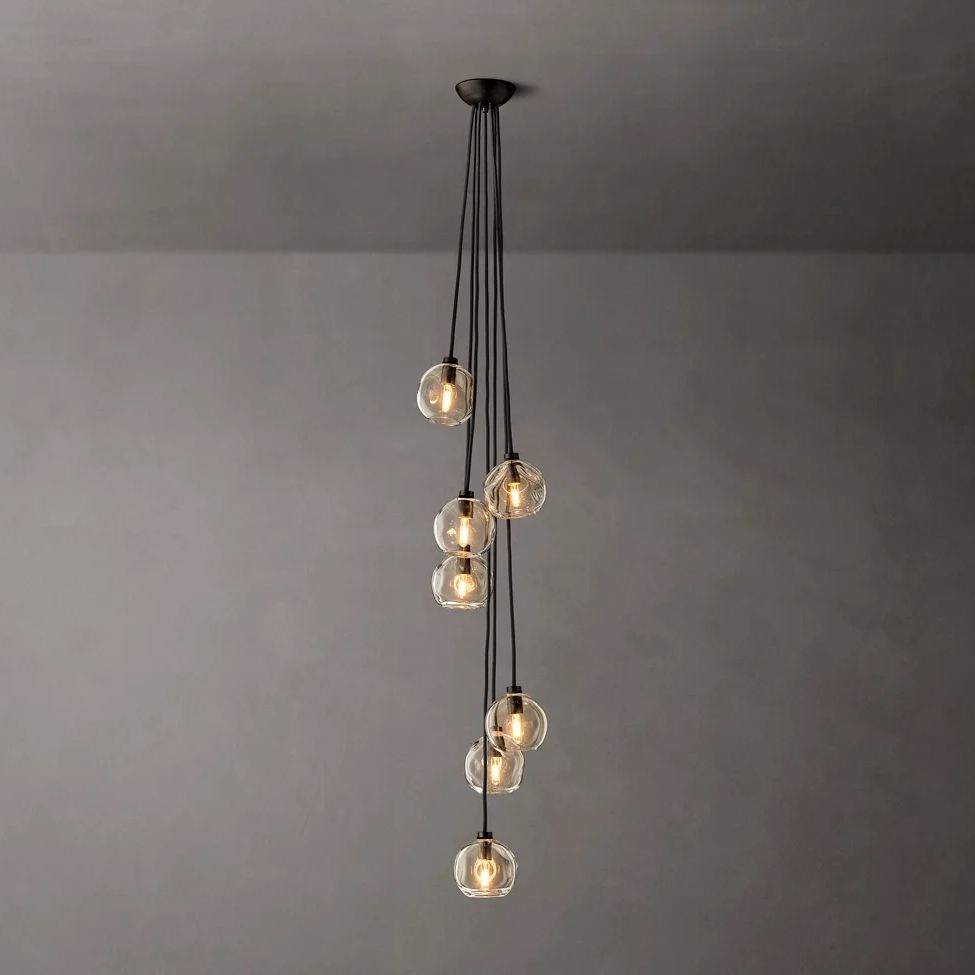 Bubble Cascade Chandelier 15"