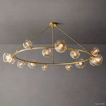 Bubble Organic Glass Round Chandelier 72"