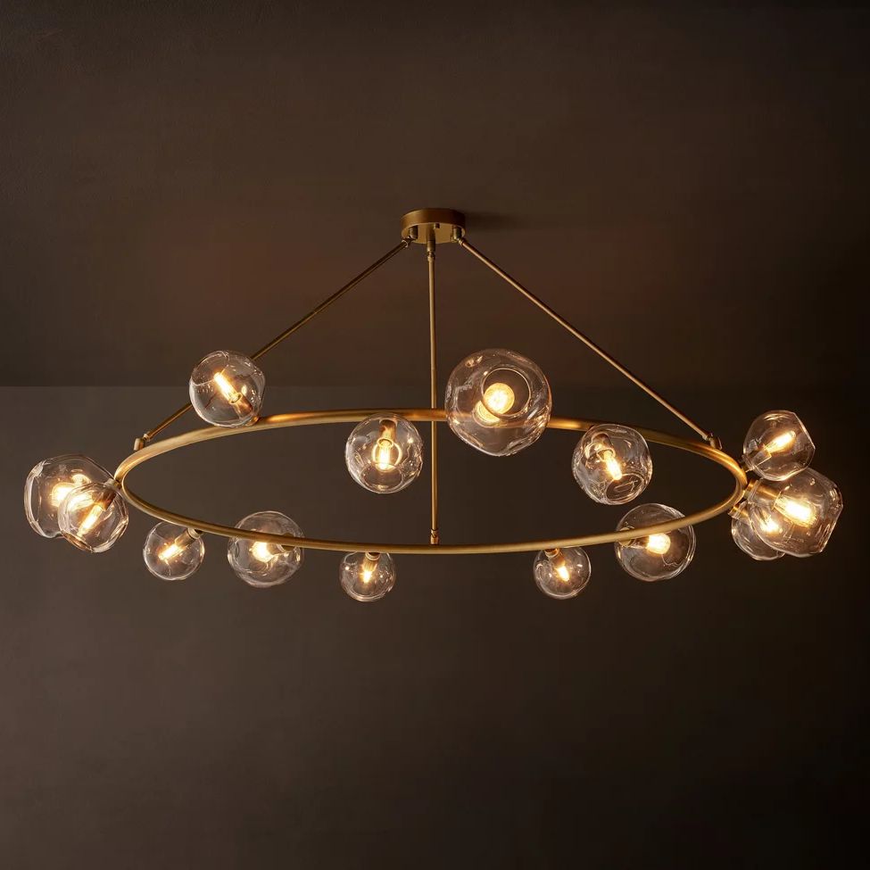 Bubble Round Chandelier 84"