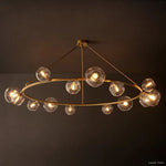 Bubble Organic Glass Round Chandelier 72"