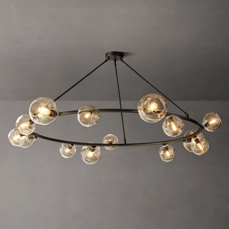 Bubble Round Chandelier 84"