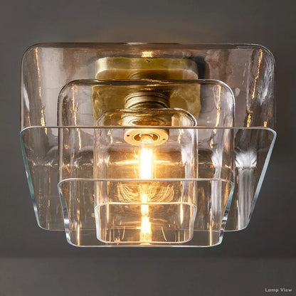 Lacour Suffused Glass Flush Mount