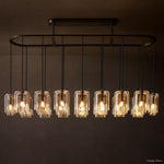 Lacour Suffused Glass Linear Chandelier 72"