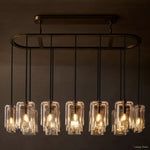 Lacour Suffused Glass Linear Chandelier 54"
