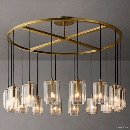 Lacour Suffused Glass Round Chandelier 60"
