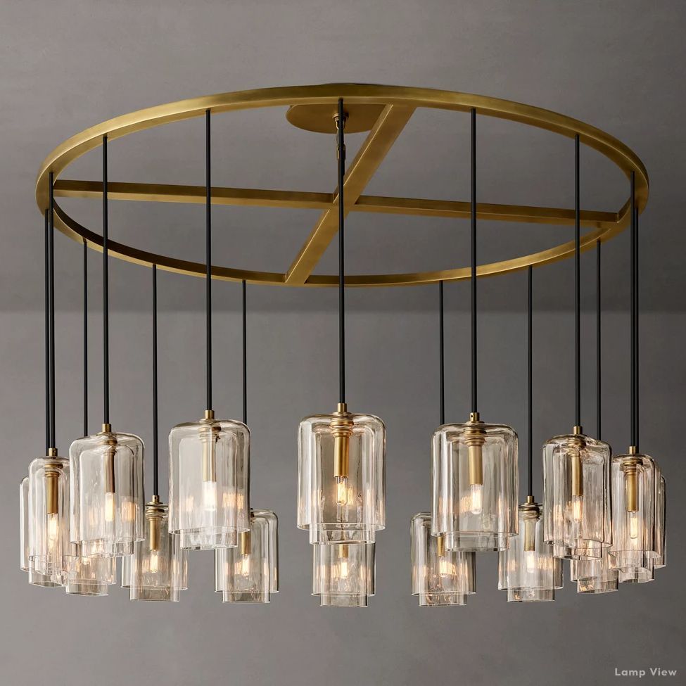 Lacour Suffused Glass Round Chandelier 60"
