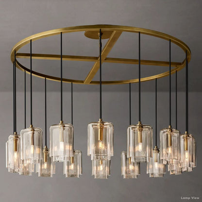 Lacour Suffused Glass Round Chandelier 60"