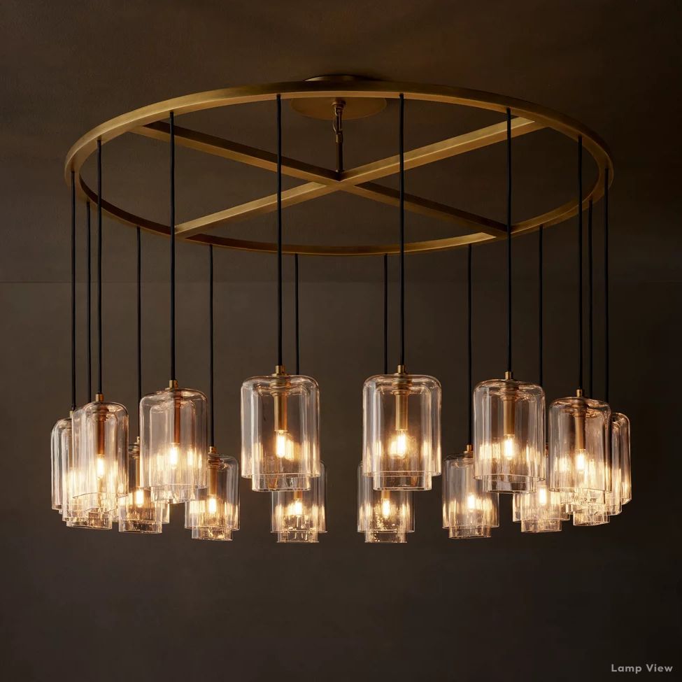 Lacour Suffused Glass Round Chandelier 60"