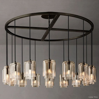 Lacour Suffused Glass Round Chandelier 60"