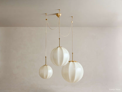 Agnes Paneled Glass Cluster Chandelier