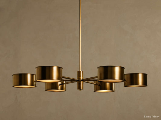 Daphne Metal Shade Round Chandelier