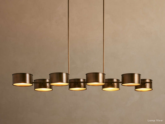 Daphne Metal Shade Linear Chandelier
