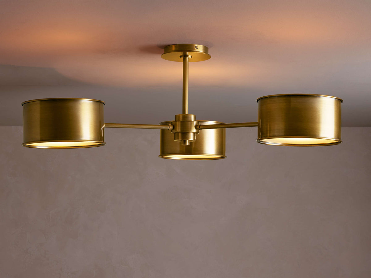 Daphne Metallic Flush Mount
