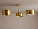 Daphne Metallic Flush Mount