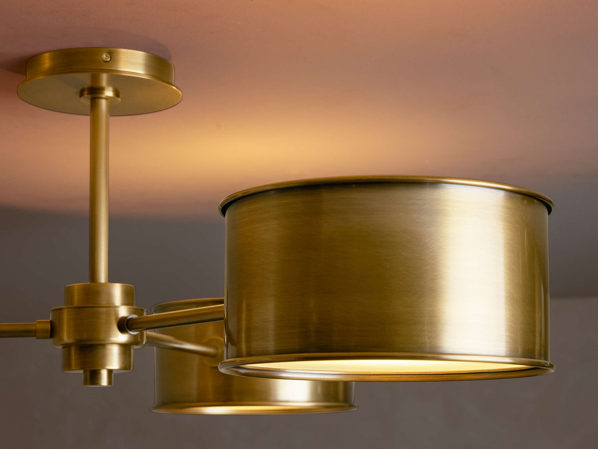 Daphne Metallic Flush Mount