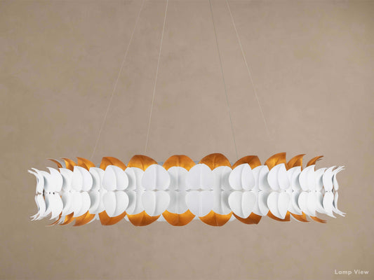 Darla Layered Pattern Round Chandelier