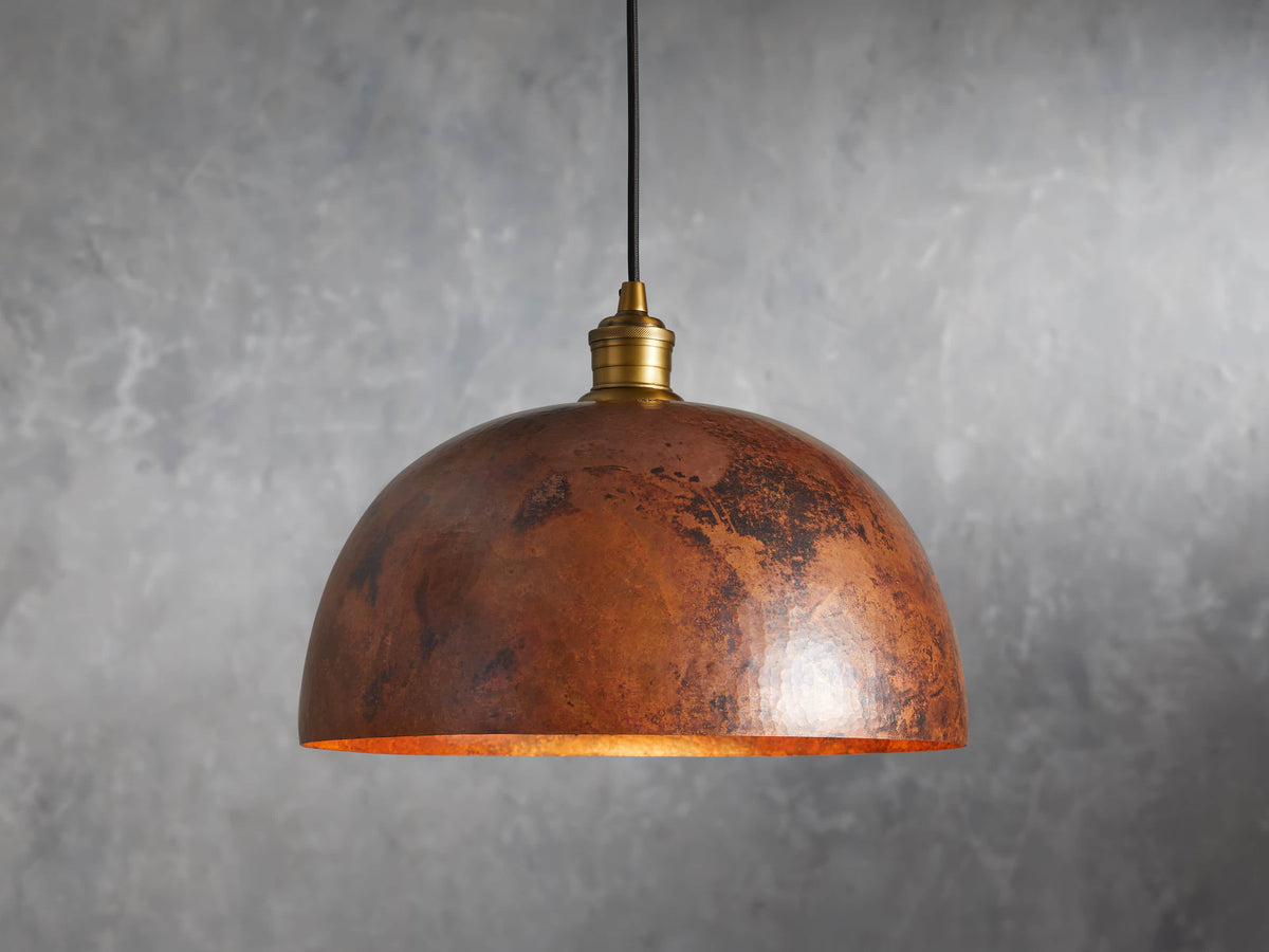 Recycled Dome Pendant Light