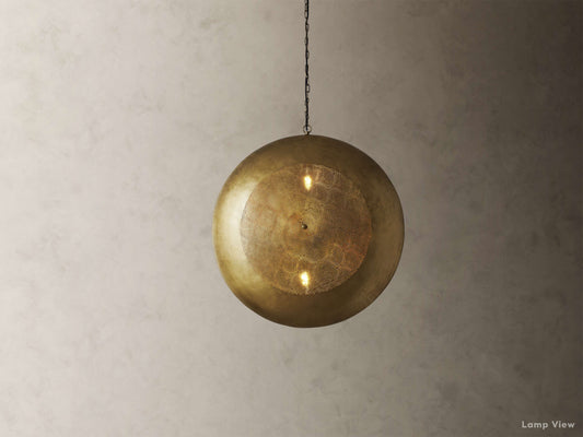 Astrid Stippled Disc Pendant Light