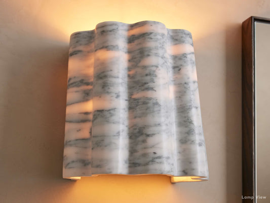 Faine Chiseled Marble Wall Sconce