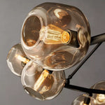 Bubble Organic Glass Round Chandelier 72"