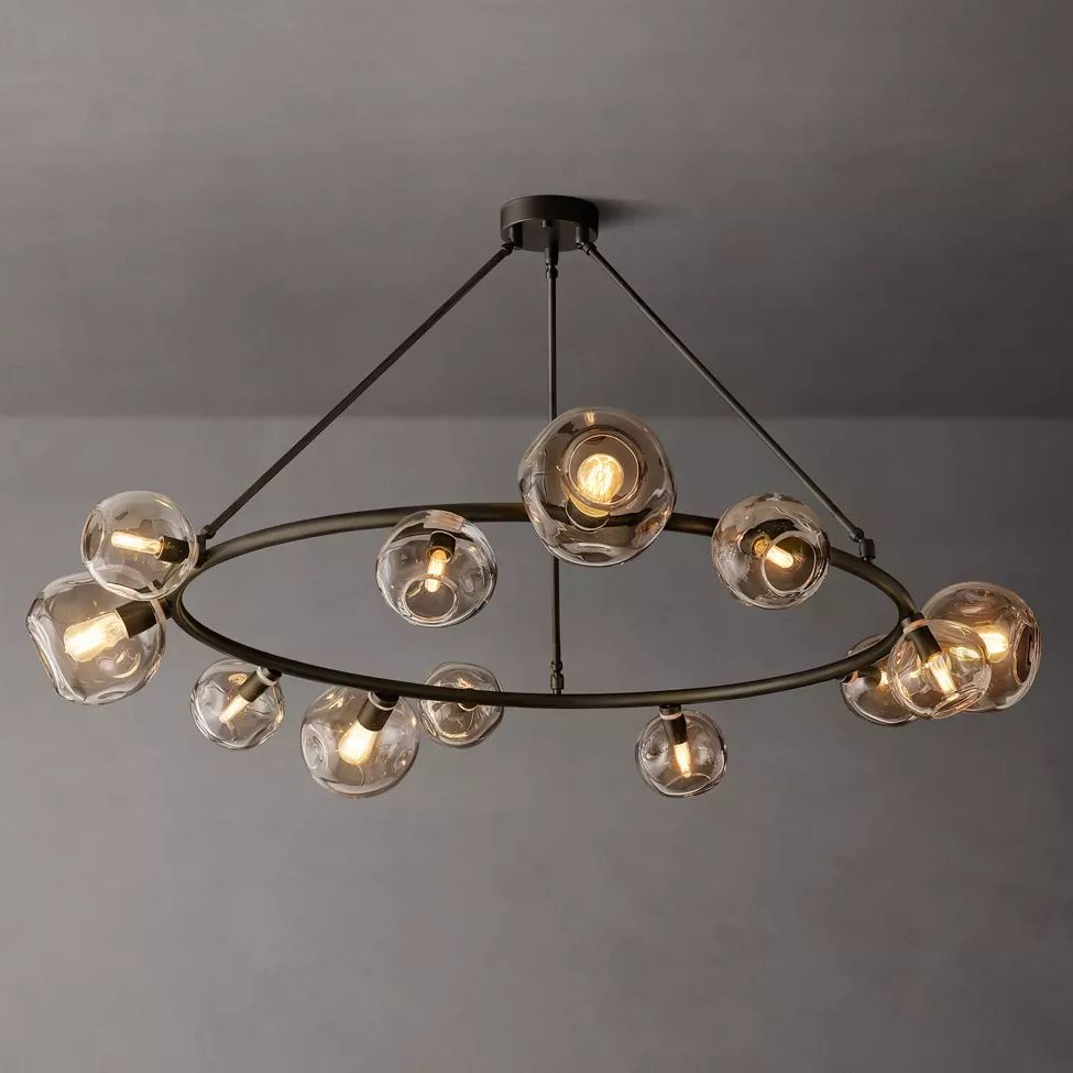 Bubble Round Chandelier 60"